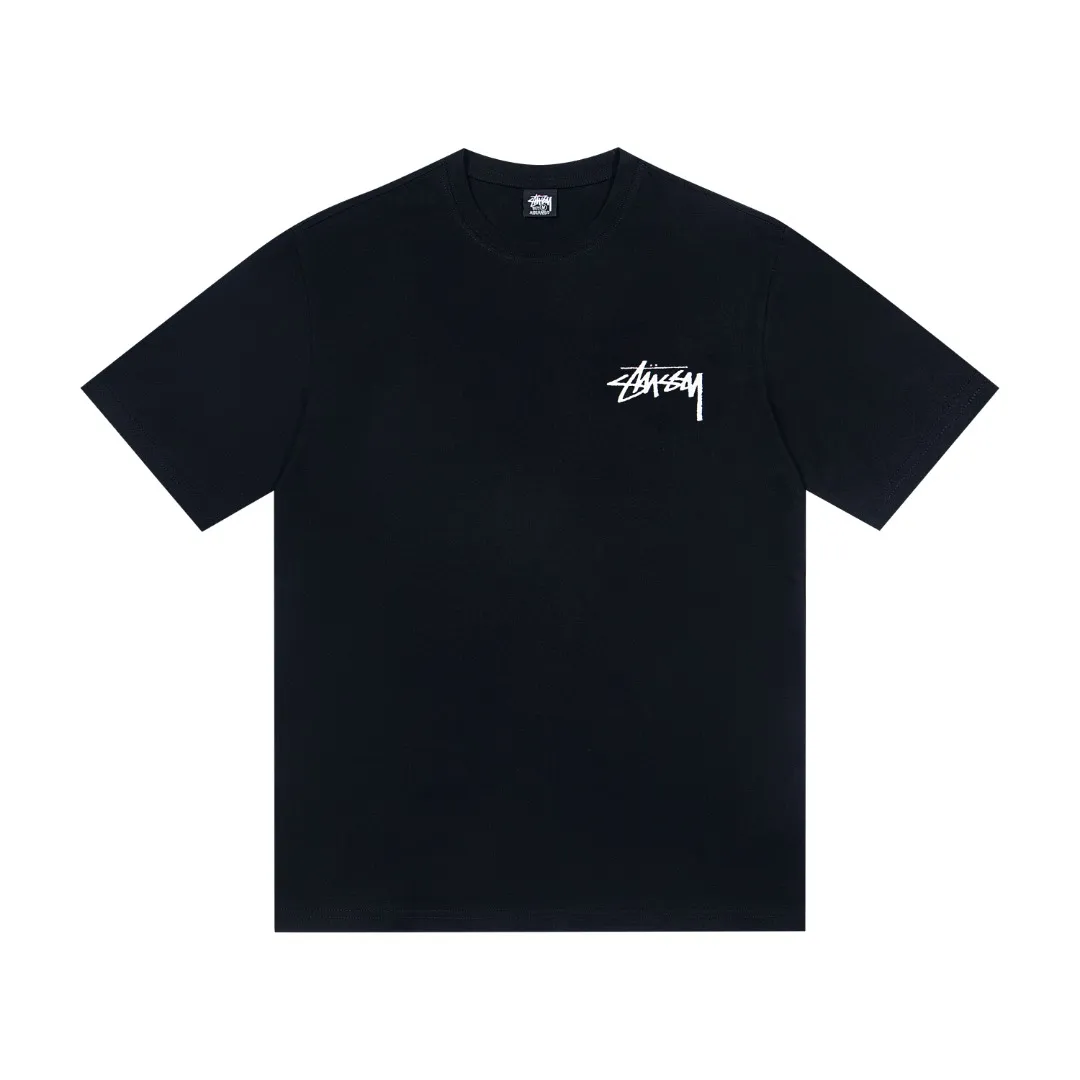 🔥 002# P55 （In Stock ） Stussy Series Fuzzy Dice Tee logo T Same Style ：Black White Size：S M L XL ： 260 ：